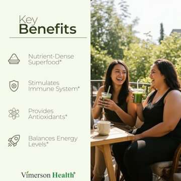 Organic Spirulina and Chlorella Capsules - Nutrient-Dense Supergreen for Energy, Immune Support & An...