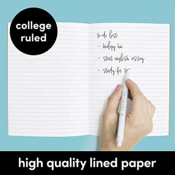 PAPERAGE 6-Pack Composition Notebooks - Compact & Colorful