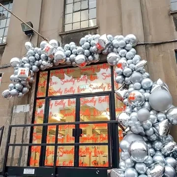 PartyWoo Metallic Silver Balloons - 155 pcs for Any Event