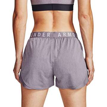 Under Armour Women's Play Up Twist Shorts 3.0 , Slate Purple (585)/Halo Gray , X-Small