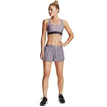 Under Armour Women's Play Up Twist Shorts 3.0 , Slate Purple (585)/Halo Gray , X-Small