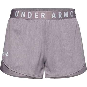 Under Armour Women's Play Up Twist Shorts 3.0 , Slate Purple (585)/Halo Gray , X-Small