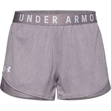 Under Armour Women's Play Up Twist Shorts 3.0 , Slate Purple (585)/Halo Gray , X-Small