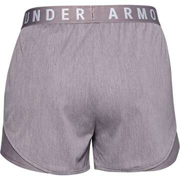 Under Armour Women's Play Up Twist Shorts 3.0 , Slate Purple (585)/Halo Gray , X-Small