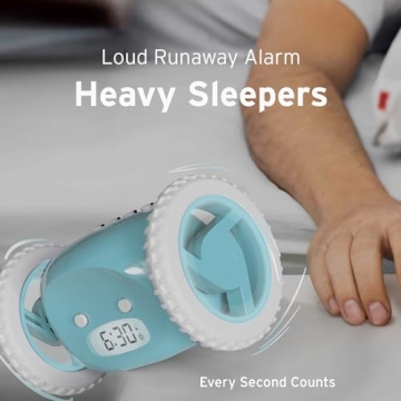 Clocky Loud Alarm Clock for Heavy Sleepers - Chase It!