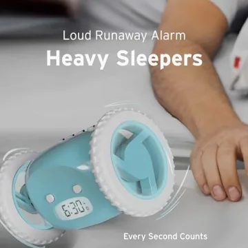 Clocky Loud Alarm Clock for Heavy Sleepers - Chase It!