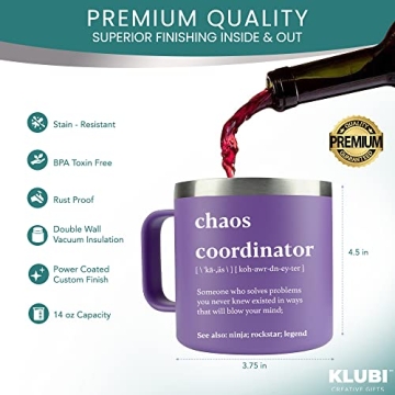 KLUBI Chaos Coordinator 14oz Tumbler Mug for Women