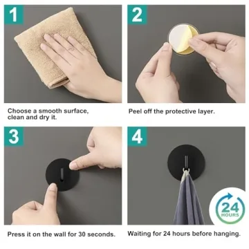 BARONAGE Heavy-Duty Waterproof Adhesive Hooks for Home
