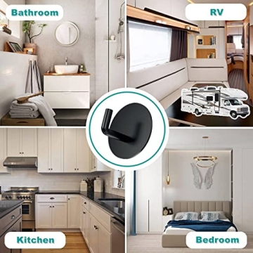 BARONAGE Heavy-Duty Waterproof Adhesive Hooks for Home