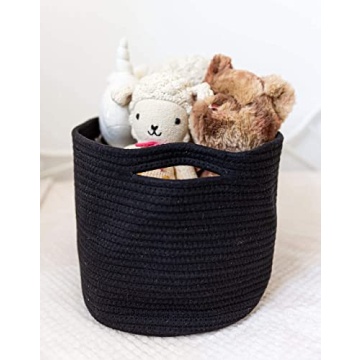 Stylish OrganiHaus Black Storage Baskets Set of 3