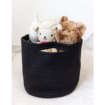 Stylish OrganiHaus Black Storage Baskets Set of 3