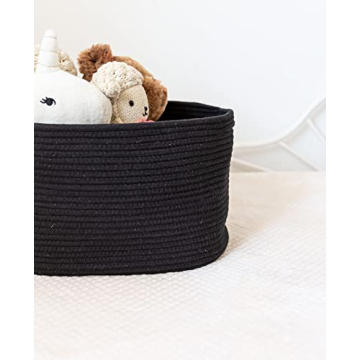 Stylish OrganiHaus Black Storage Baskets Set of 3