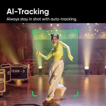 Insta360 Link - PTZ 4K Webcam with 1/2" Sensor, AI Tracking, Gesture Control, HDR, Noise-Canceling Microphones, Specialized Modes, Webcam for Laptop, Live Streaming, Zoom Certified