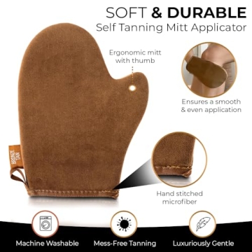 Bronze Tan Self-Tanning Mitt for Easy Application