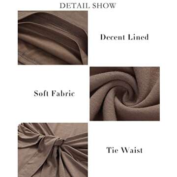 BTFBM Women 2025 Spring Casual Short Sleeve Ruched Bodycon Tank T Shirt Dress Tie Waist Sun Beach Summer Mini Dresses(Short Sleeve Coffee, Medium)