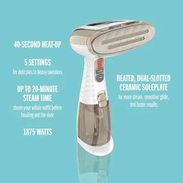 Conair Handheld Garment Steamer Turbo ExtremeSteam 1875W