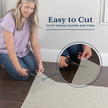 Veken Non-Slip Rug Pad Gripper for Hardwood & Tile Floors