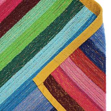 Kaufman Colored Classic Multi-Color Stripe Towel - Oversized Towel for Beach & Pool - Soft & Absorbent Towels for Versatile Use - Large Cotton Towel for Adults & Kids 30" x 60" - 6 Pack (Old Version)