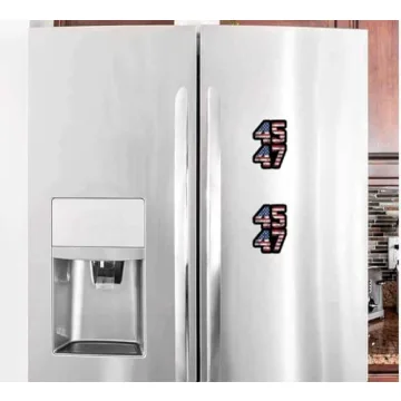 Trump 2024 American Flag Car Magnet 2 Pack - Durable Stickers