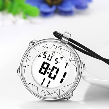 Stylish JewelryWe Digital Pocket Watch for Men and Women