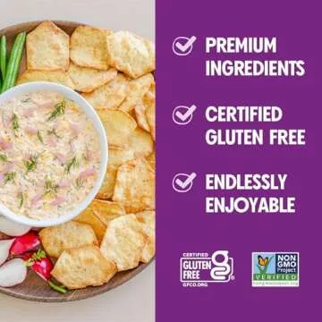 Milton's Craft Bakers Gluten Free Crispy Sea Salt Crackers - Baked Sea Salt Crackers, Non-GMO Project Verified, Kosher, Certified Gluten Free Sea Salt Snack, 5 Grains In Every Bite - 20 Oz, Pack of 2