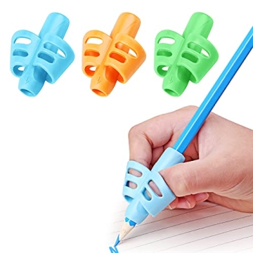DMFLY Pencil Grips - Handwriting Aid Set for Kids, Ergonomic Design