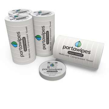 Portawipes Maxi-Towel Pack | 40 Individually Wrapped Soft Towels