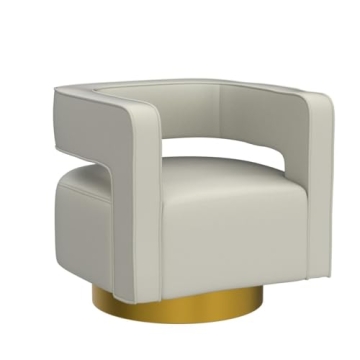 Elegant Swivel Velvet Barrel Chair for Any Space