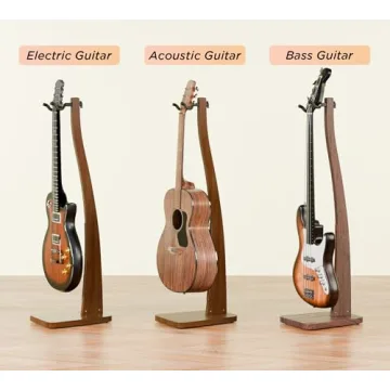 Premium Solid Wood Guitar Stand for All Guitar Types