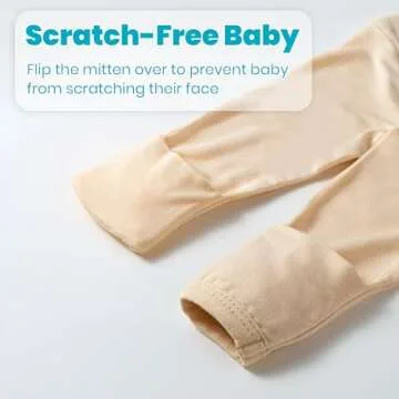 Newborn Baby Knotted Gown, Super Soft Silky Infant Sleeper, Baby Girl Sleep Gown with Mittens, Bow, Clip and Hat Set