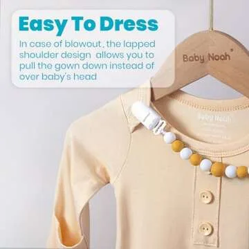 Newborn Baby Knotted Gown, Super Soft Silky Infant Sleeper, Baby Girl Sleep Gown with Mittens, Bow, Clip and Hat Set