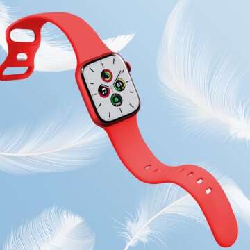 CREFORT Sport Bands Compatible with Apple Watch 38mm 40mm 41mm 42mm 44mm 45mm 46mm 49mm for Women Me...