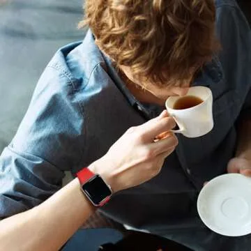 CREFORT Sport Bands Compatible with Apple Watch 38mm 40mm 41mm 42mm 44mm 45mm 46mm 49mm for Women Men, Soft Silicone Accessory Strap Wristband for iWatch Series 10 9 8 7 6 5 4 3 2 1 SE Ultra Red