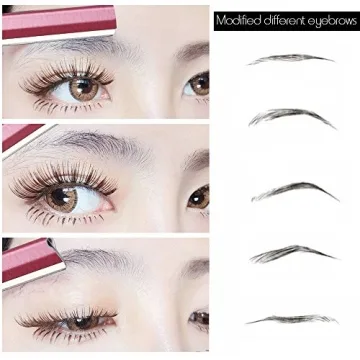 Miss Gorgeous London Eyebrow Razor, Eyebrow Razor Shaper for Men and Women, Grooming Shavers (red-10pcs)