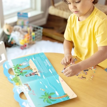 Melissa Doug Reusable Puffy Sticker Play Sets Safari Pirate Farm