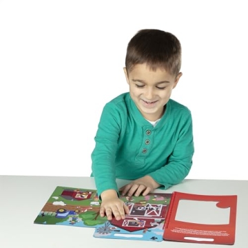 Melissa Doug Reusable Puffy Sticker Play Sets Safari Pirate Farm