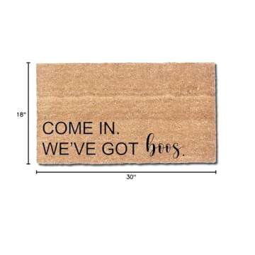 Halloween Ghost Doormat - Cute Decor for Clean Floors