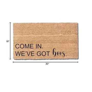 Halloween Ghost Doormat - Cute Decor for Clean Floors