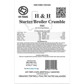 All Natural Non-GMO Chick and Broiler Crumble Feed