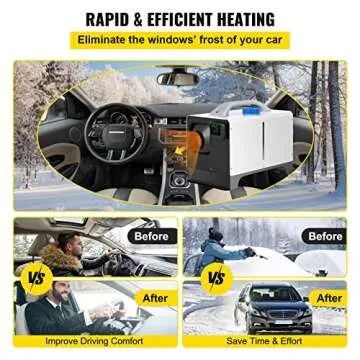 VEVOR Diesel Air Heater 8KW Parking Heater 12V Truck Heater, One Air Outlet, with Black LCD Switch, Remote Control, Fast Heating Compact Diesel Heater, For Car, RV Truck, Boat, Campervans, Caravans