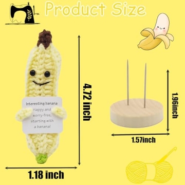 Mini Emotional Support Pickle - Cute Crochet Gift