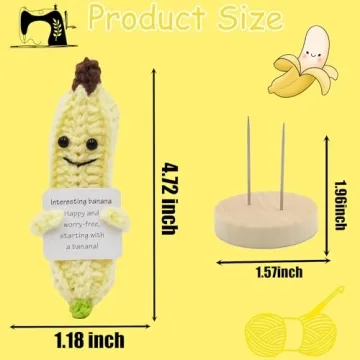 Mini Emotional Support Pickle - Cute Crochet Gift