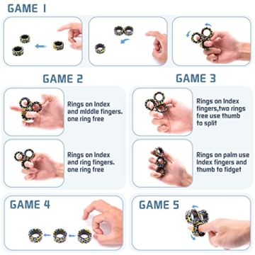 Magnetic Fidget Spinner Rings for Anxiety Relief