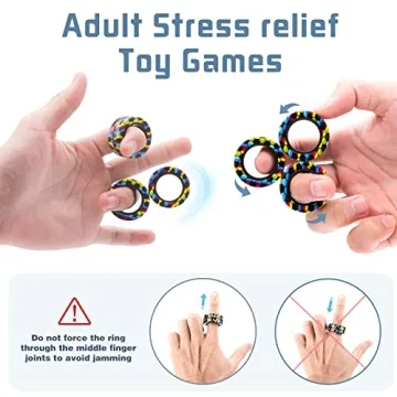 Magnetic Fidget Spinner Rings for Anxiety Relief