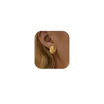 XIXINI Gold Earrings for Women - Trendy 14K Gold Plated Statement Jewelry