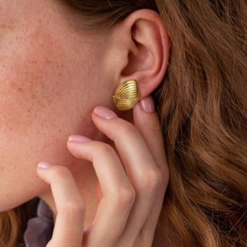 XIXINI Trendy 14K Gold Plated Earrings for Women