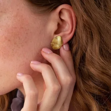 XIXINI Trendy 14K Gold Plated Earrings for Women