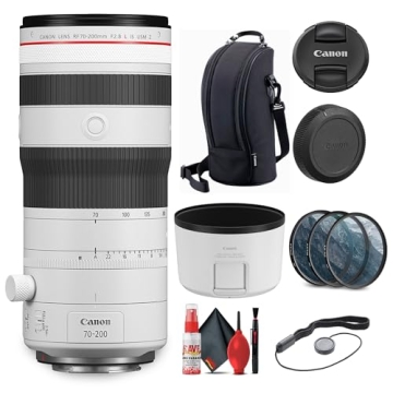 Canon RF 70-200mm f/2.8 L is USM Z Lens (6594C002) (White) Zoom Mirrorless Lens for Events, Photojou...