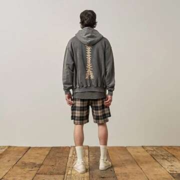 SOLILOQUY Women Zip Up Hoodie Fashion Punk Sport Coat Hip Hop Joggers Pullover 90s Streetwear Grunge Hoodies Y2K (S, Grey Skeleton)