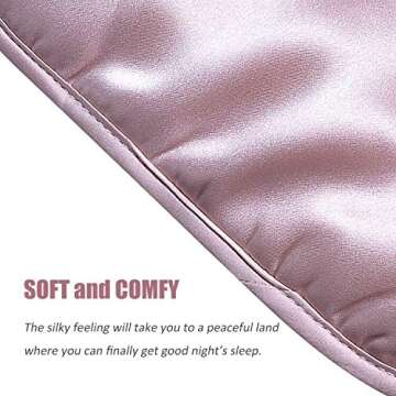 LULUSILK Mulberry Silk Eye Mask Gift Set for Restful Sleep